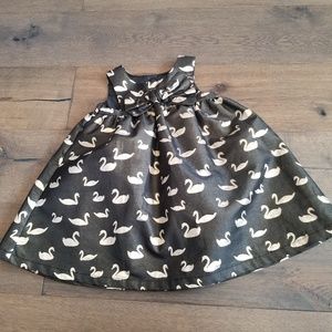 Black and gold dress